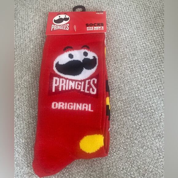 Pringles Potato Crisps Novelty Crew Socks - Picture 3 of 6